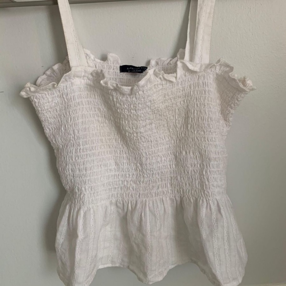 American eagle - white tank top - size S